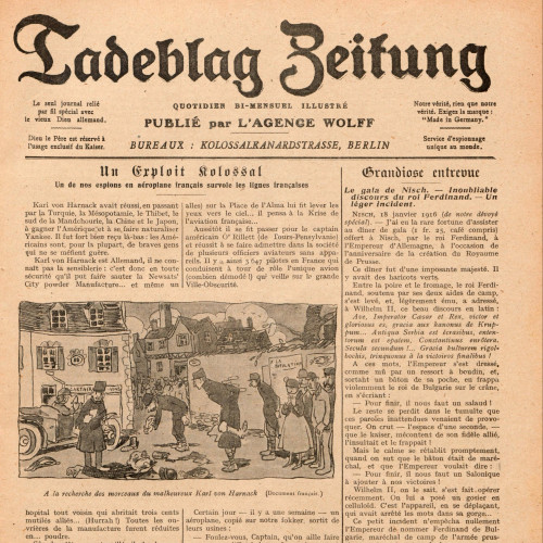 « Tadeblag Zeitung », Fantasio, n°218