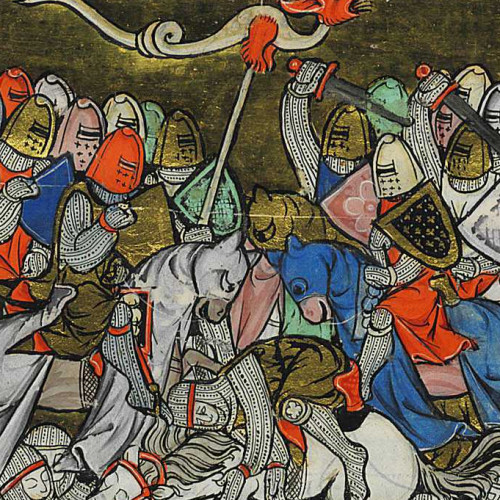 Bataille entre Arthur et les barons rebelles