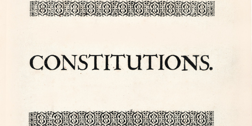 La dédicace des Constitutions d’Anderson