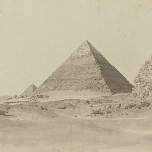 Vue de la pyramide de Khephren