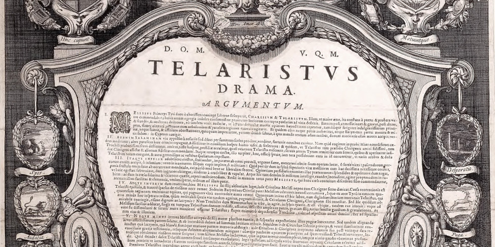 Affiche pour la comédie de Telaristus