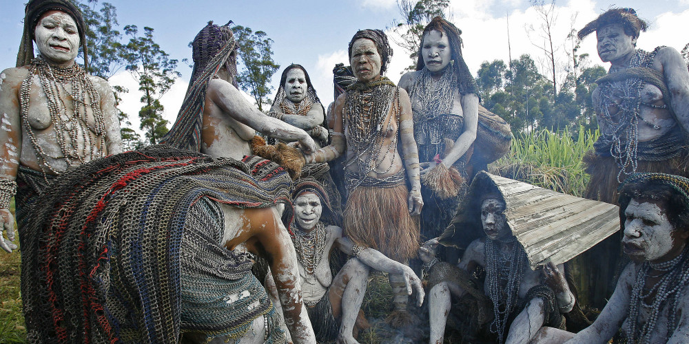 Les tribus nationales de Papouasie Nouvelle-Guinée