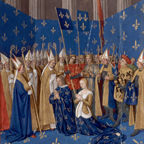 Couronnement de Louis VIII le Lion et de Blanche de Castille à Reims en 1223