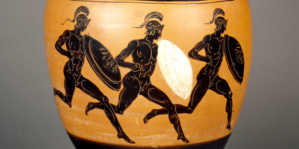 Amphore panathénaïque : course à pieds