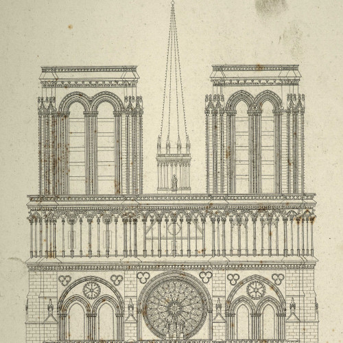 La façade de Notre-Dame de Paris