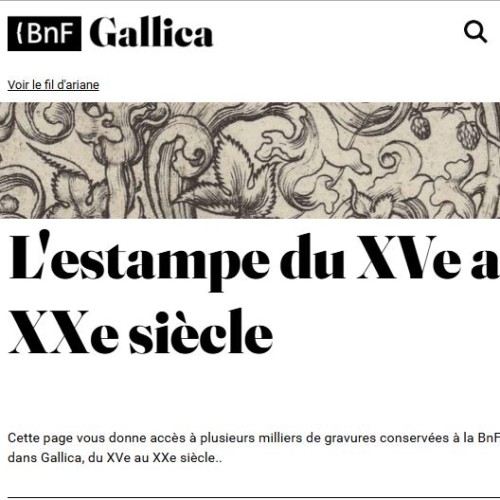 Vignette estampes sur Gallica