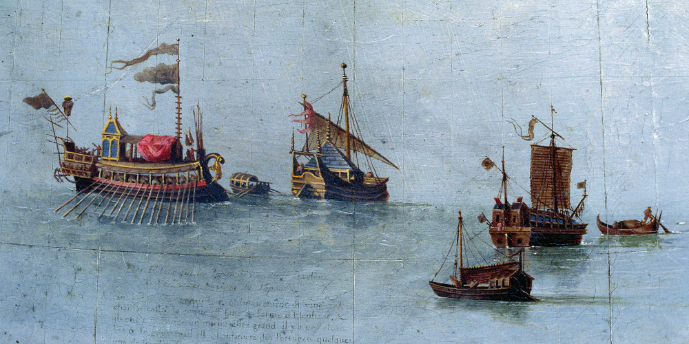 Navires japonais en mer d’Iesso