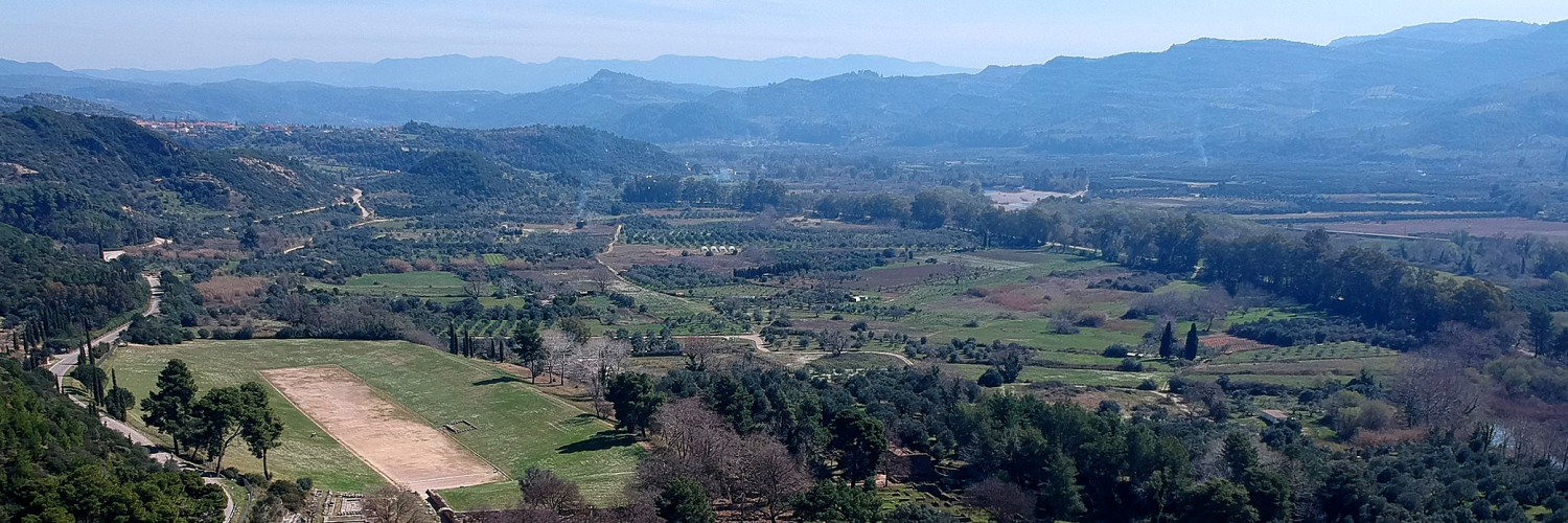 Vue aérienne d’Olympie