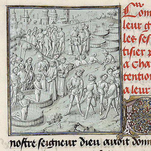 baptême des Saxons après la campagne de 775