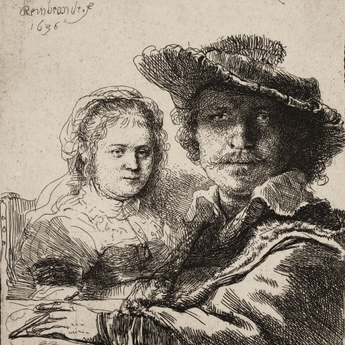 Rembrandt et Saskia
2e état