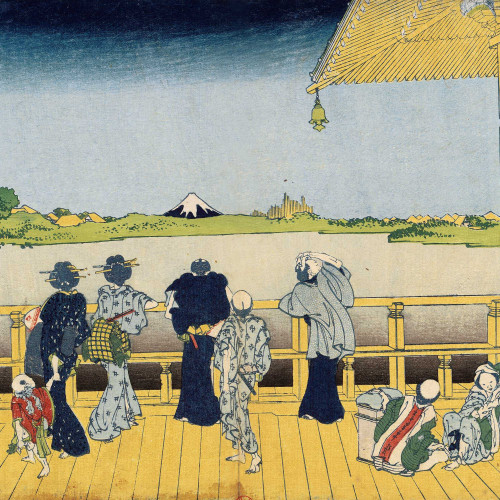 Le pavillon Sazai du temple des Cinq Cents Rakan (Gohyaku rakanji Sazaidô)