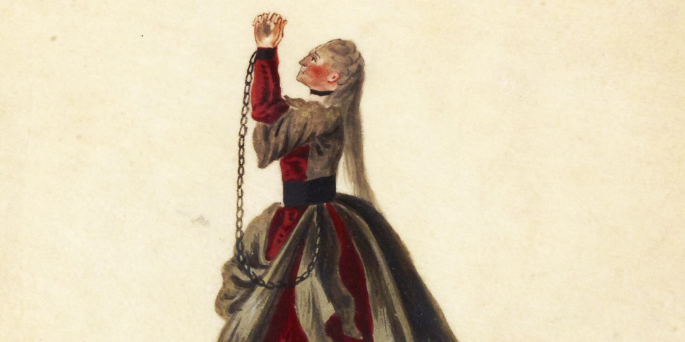 Mademoiselle Clairon (1723-1803), dans le rôle d'Electre