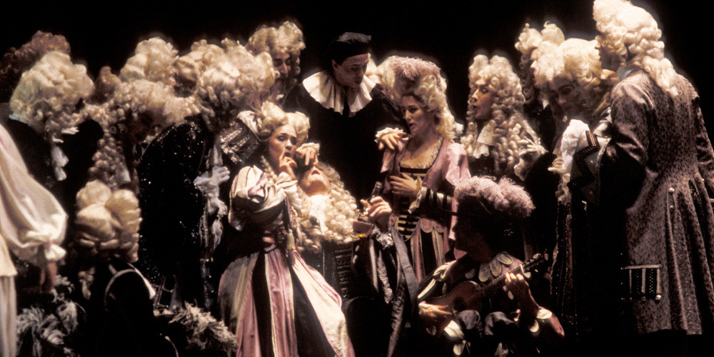 Atys, mise en scène de Jean-Marie Villégier, direction musicale de William Christie, Opéra national de Paris-Salle Favart, 1987