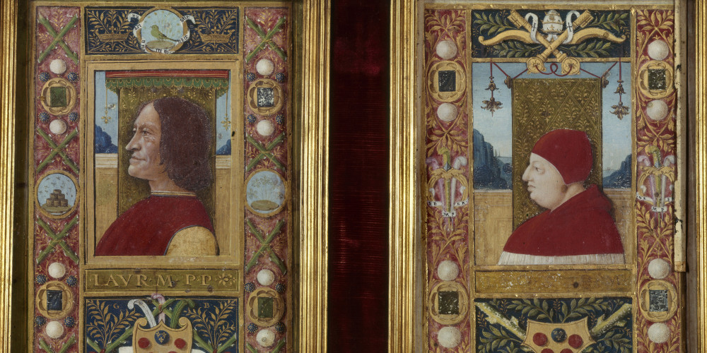 Portraits de Laurent le Magnifique et du pape Léon X