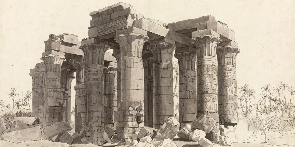 Vue du temple prise du côté ouest de Antaeopolis