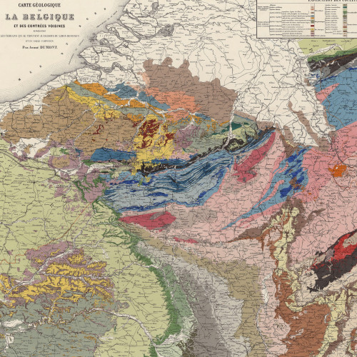 Carte géologique de la Belgique et des contrées voisines
