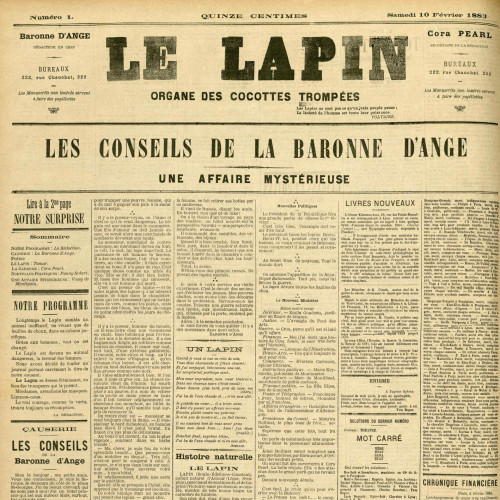 « Le Lapin », La Bavarde, n°95