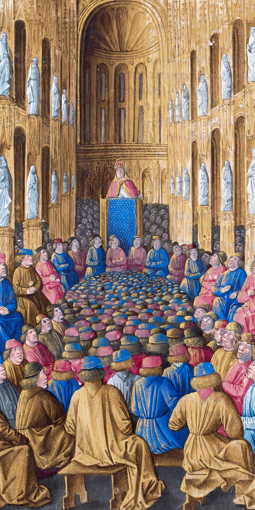 Première croisade : le pape Urbain II préside le concile de Clermont
