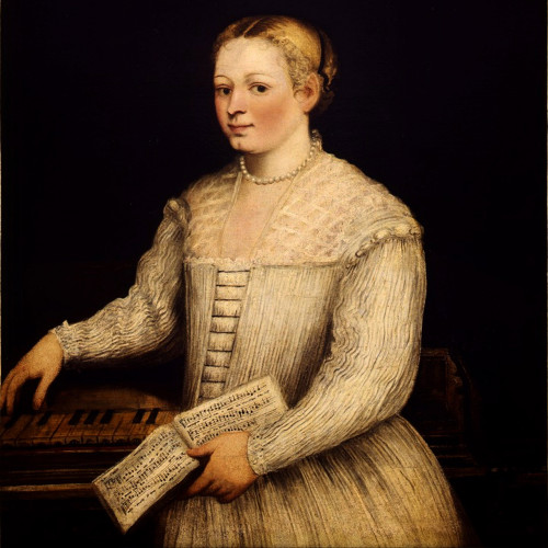 Autoportrait de Marietta Robusti avec un madrigal