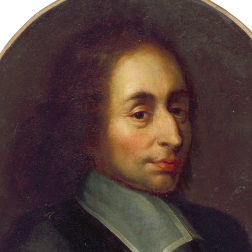 Portrait de Blaise Pascal, à mi-corps, de trois quarts à droite
