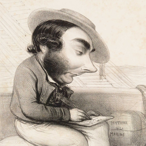 Caricature d’Eugène Sue
