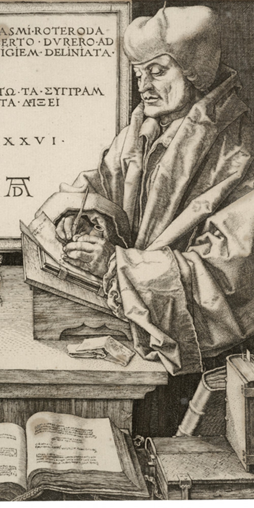 Portrait d’Érasme par Dürer