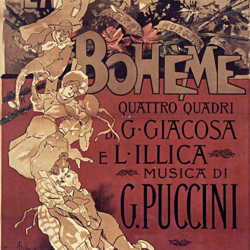 Affiche pour La Bohème de Puccini
