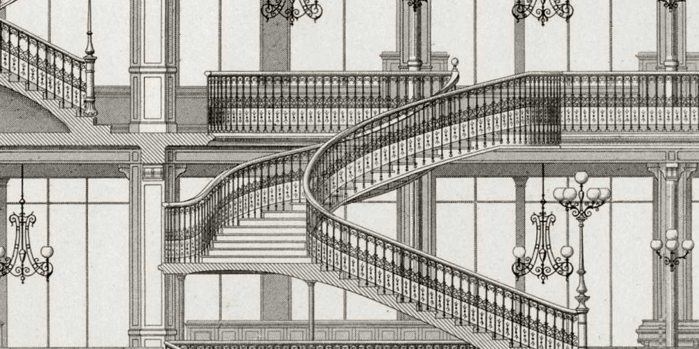 Le grand escalier du Bon Marché