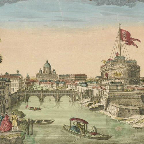Rome : Le pont Elian et le chateau Saint-Ange
