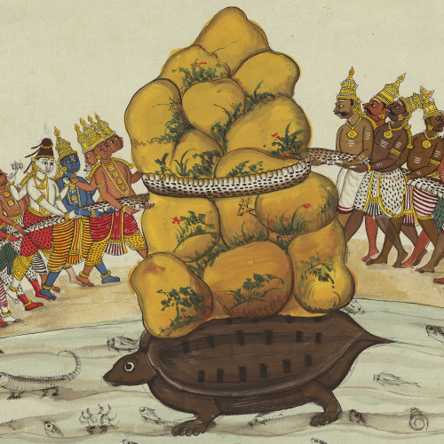 Le barattage de la mer de lait (Samudramanthana)
