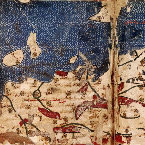 La carte du monde d’al-Idrîsî au 12e siècle : Al-Andalus (Andalousie)