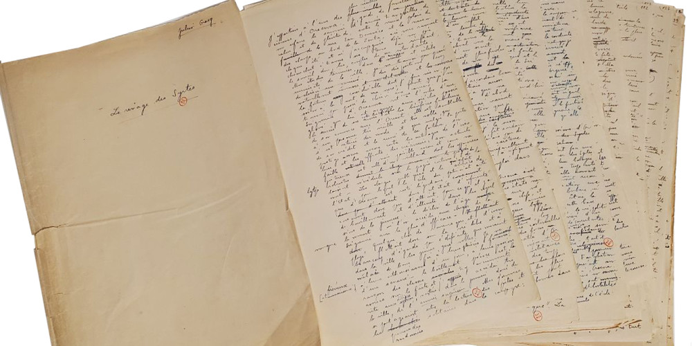 Manuscrit autographe Le Rivage des Syrtes