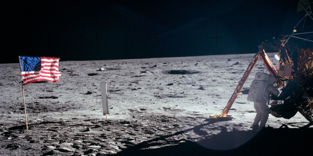 Neil Armstrong sur la lune