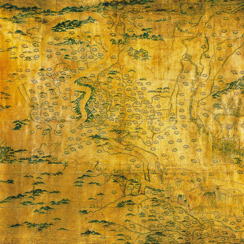 Carte monumentale des régions du fleuve Jaune