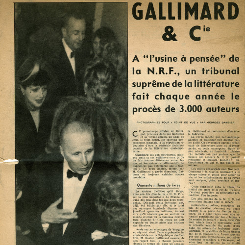 « Gallimard & Cie », dans Point de Vue