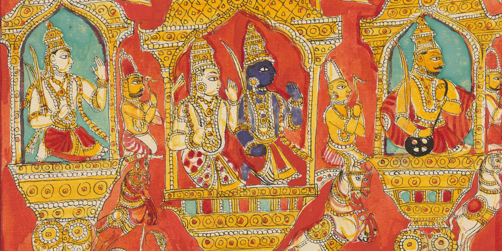 Banasura invoque Agni, dieu du feu, pour protéger son fort ; Krishna lui ordonne de se retirer, ce qu’il fait.