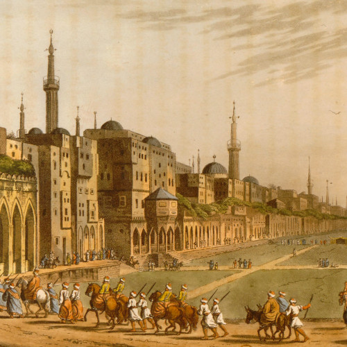 Principal Square in Grand Cairo with Murad Bey’s Palace