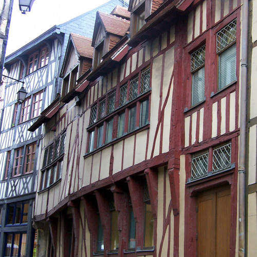 La maison médiévale à pans de bois