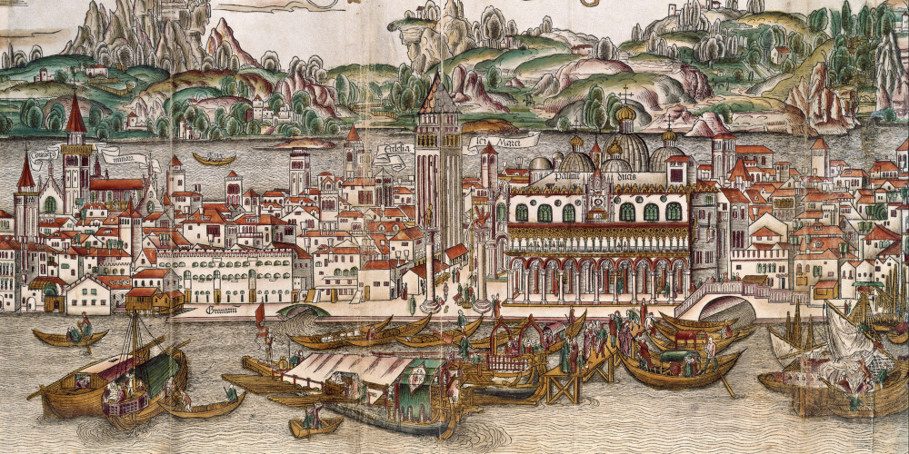 Vue de Venise (détail, partie centrale)
