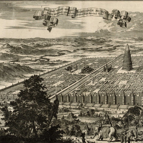 Vue de Babylone et de la ziggurat