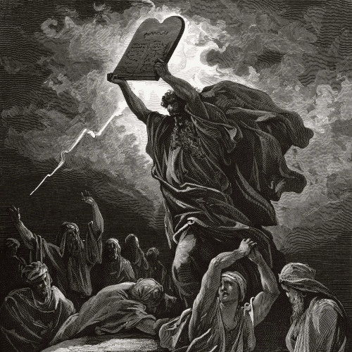Moïse brise les tables de la loi