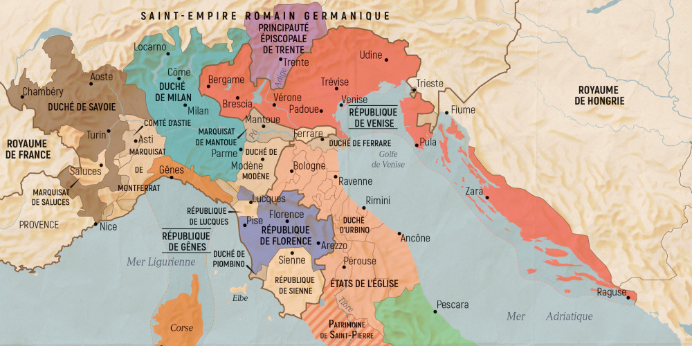 L’Italie lors de la Paix de Lodi (1454)