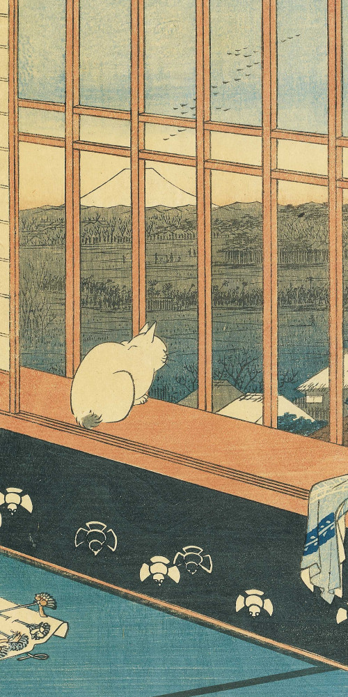 « Les rizières d’Asakusa au moment de la fête du Coq » (Asakusa-tambo. Tori-no-machi môde)
