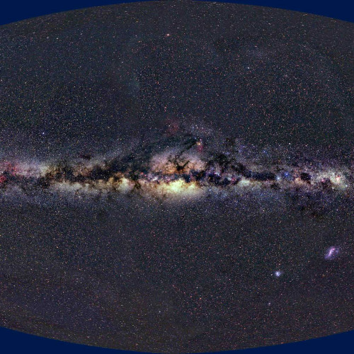 La voie lactée en lumière visible