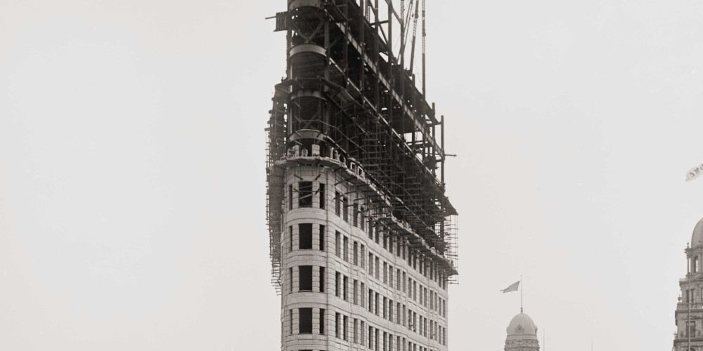 Le chantier du Flatiron Building