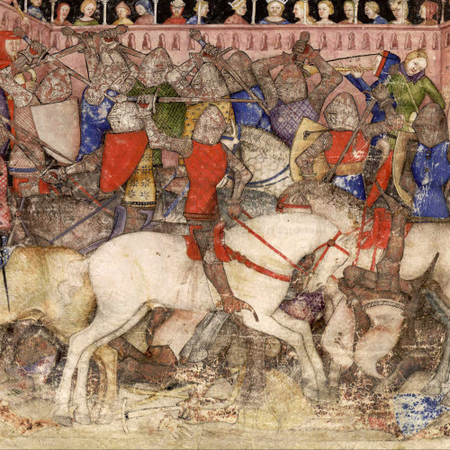 Arthur et l’envoyée de Nascien ; tournoi de Camelot