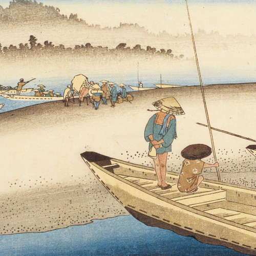 Mitsuke : Vue du fleuve Tenryû (Tenryûgawa zu)