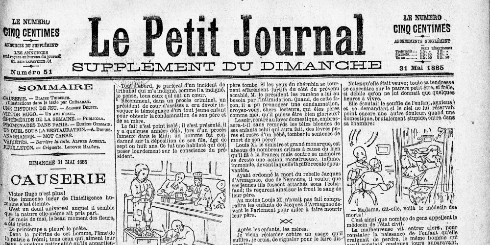 Premiers dessins en une du Petit Journal