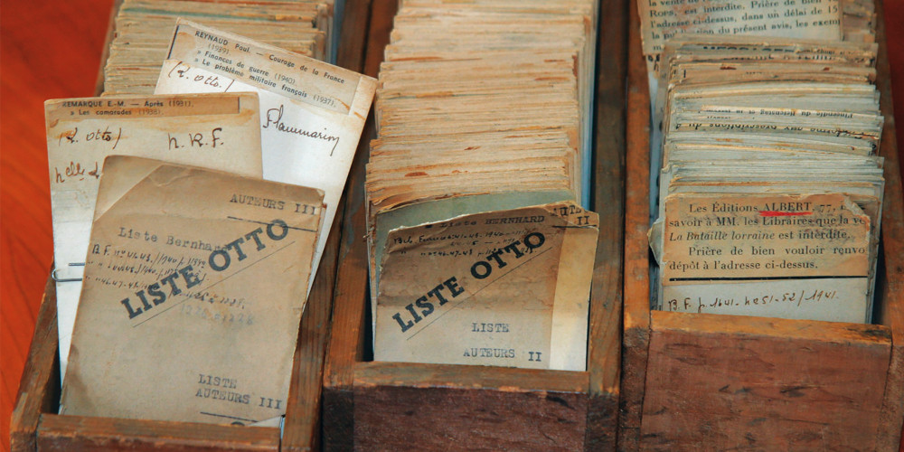 Fichiers de la « liste Otto », liste des livres interdits à la vente par les Allemands