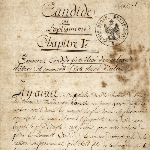 Manuscrit de Candide